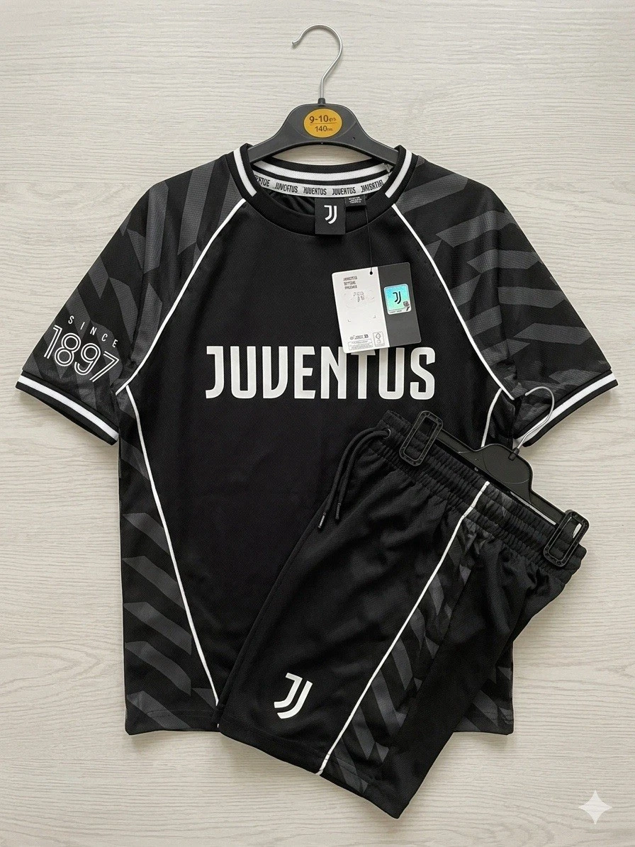 Maglia Calcio KHÉPHREN THURAM 19 Juventus Bambino 2025/26 Prima