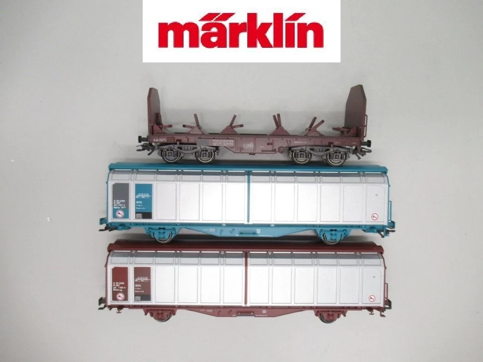 Märklin: Three Car Freight Wagon Set of the SNCF #47881 - New In Box! - Image 2 of 4