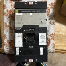 Square D 400 Amp Circuit Breaker 3 Pole 600 VAC LAL36400 LA 400