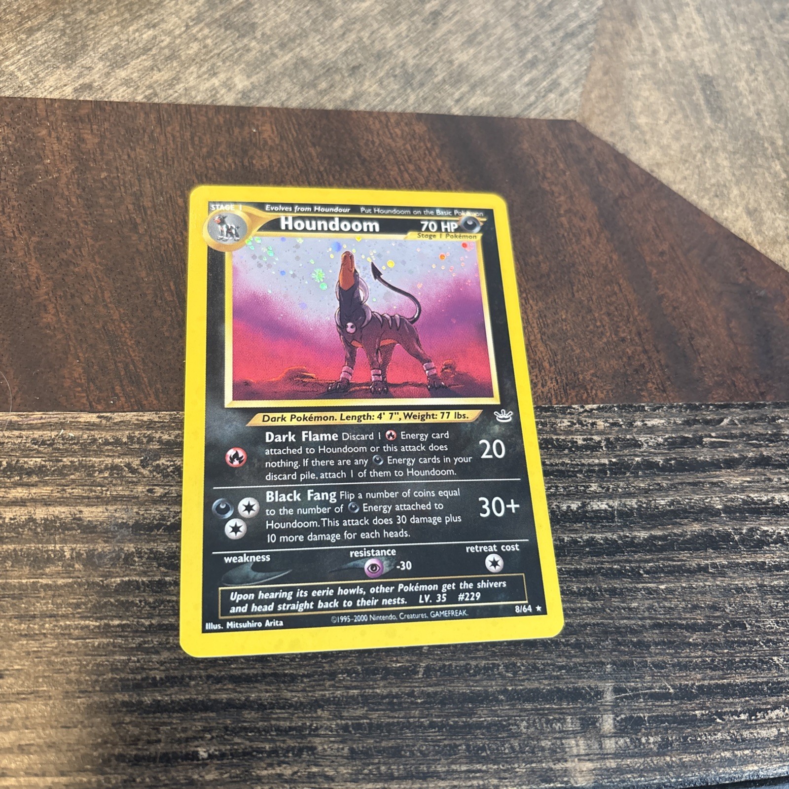 Pokemon Card - Houndoom 8/64 Neo Revelation Unlimited Holo Rare WOTC Vintage NM