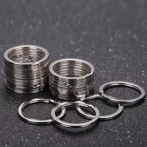 20 x STAINLESS STEEL SPLIT RINGS KEYRINGS 15 30 40mm KEY RING DIY CRAFT ...