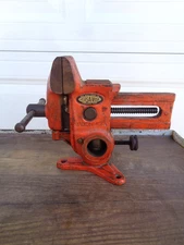 Vintage Will-Burt Versa-Vise Gunsmith Workshop Pivoting Bench Vise w/Base