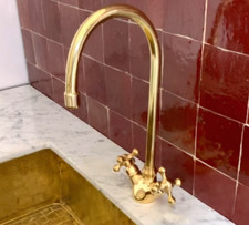 Unlacquered Solid brass kitchen 360° faucet , kitchen faucet , brass faucet