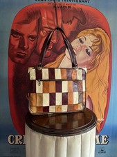 Rare 70s Patchwork Leather Handbag