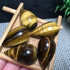 72g 5pz pietra naturale di tigre cristallo di quarzo forma a goccia pd3128