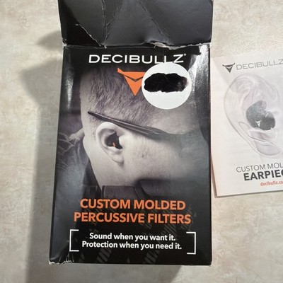 Decibullz Custom Molded Percussive Shooting Filter Ear Plugs Bundle