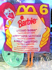 McDONALD'S FAST FOOD TOYS 'LIFEGUARD BARBIE' FIGURINE w/ACCESSORY 6 - NIP