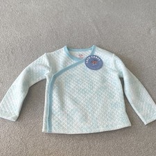 Cath Kidston Quilted Paisley Wrap Top V-Neck Long Sleeve Snap 18-24M