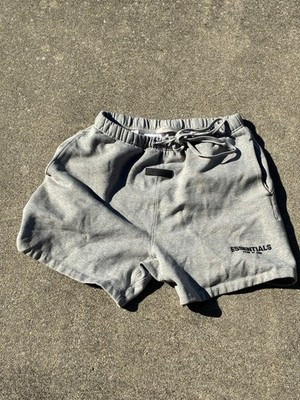Grey Fear of God Essentials shorts #streetwear