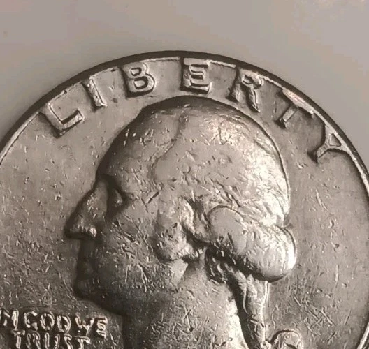 Washington Quarter Dollar Coin 1981 Rim Error And Mis Strike - Image 3 of 4