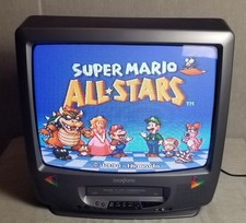 BrokSonic 19" CRT Retro Gaming TV w/VCR Combo CTSGT-9369CTTC No Remote 