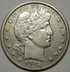 1915-S Silver Barber HALF DOLLAR 50C - XF40 Condition - Book Value $275