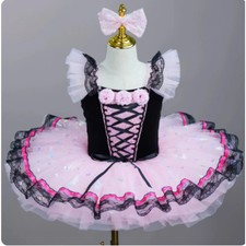 Performance Elegant Leotards for Girls Ballet Tutu Dance Wear Kids Ballet Dress