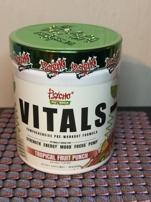 Psycho Pharma Vitals Pre-Workout - Tropical Fruit Punch 6/28