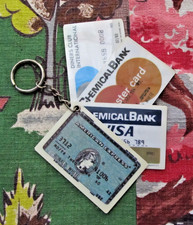 Vintage Diners Club, Chemical Bank Visa/Master Card, American Express keychain