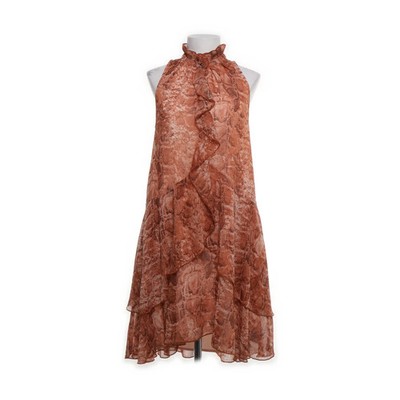 Soaked in Luxury, Kleid, Größe: M, Orange/Schwarz, Polyester, Schlangenhaut #Ypr
