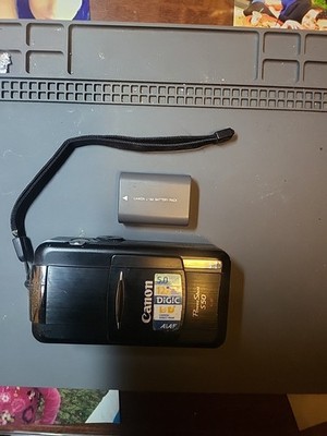 Canon PowerShot S50 5.0MP Digital Camera - Black( NEED CHARGER) TESTED/WORKS