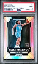 2024 PANINI PRIZM EMERGENT SILVER PRIZM #11 DILLON JONES PSA 9