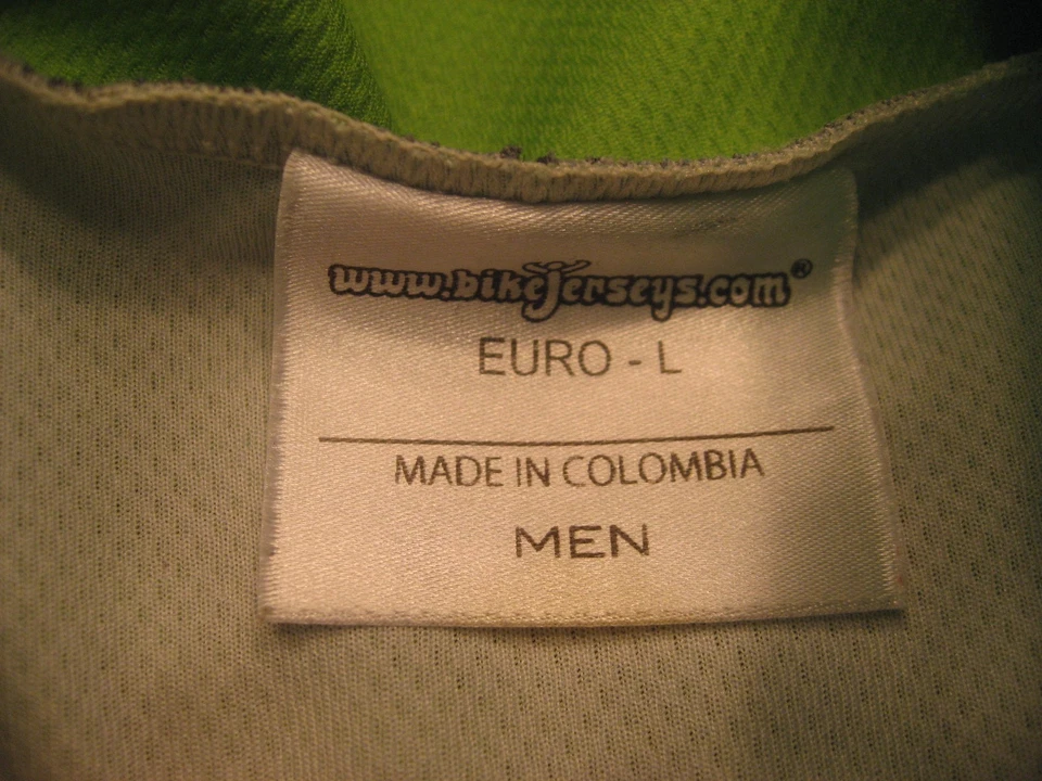 Camiseta deportiva de ciclismo de manga corta con cremallera completa para hombre con bolsillos traseros EURO-LRG Foto 3 de 4