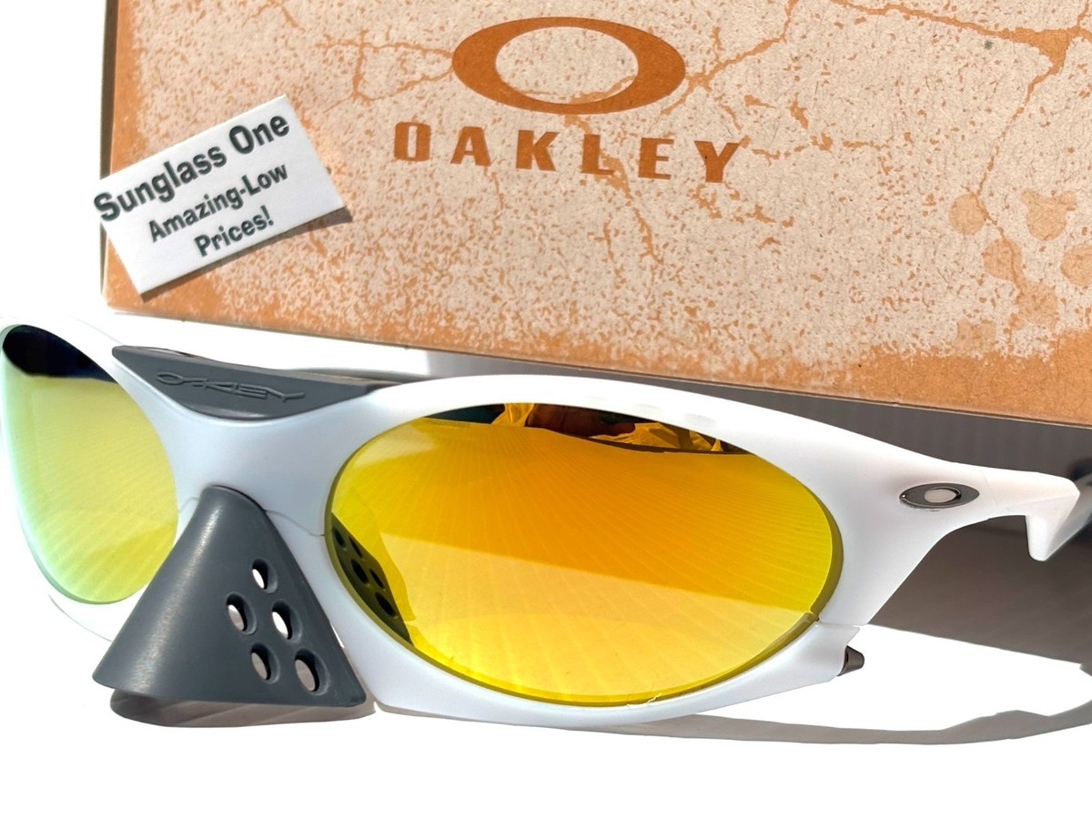 NEW Oakley PLANTARIS Matte Vapor POLARIZED Galaxy Fire Gold