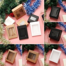 Party Supplies Cake Package Paper Gift Box Clear PVC Window Candy Wrapping Bag