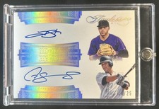2017 Panini Flawless Gary Sanchez Trevor Story Dual Signatures Auto #/25