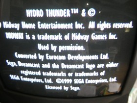 Hydro Thunder (Sega Dreamcast, 1999) Disc only Tested and working