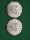 Two 2x 2012 $1 Silver American Eagles PF69 Uncirculated from mint in holders