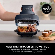 Image of Ninja CRISPi Portable Glass Air Fryer | 4 Functions | Blue