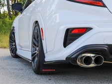 Grimmspeed Black Mudflaps W Red Logo For 2022-2025 Subaru Wrx