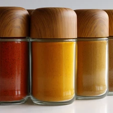 6 Pack of Glass Spice Jars-Air Tight Lid-4" Height-Perfect for Storing Herbs