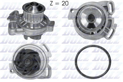DOLZ A154 Wasserpumpe für AUDI,VOLVO,VW
