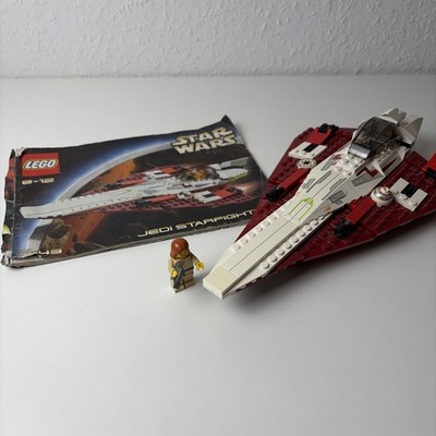 LEGO Star Wars 7143 Jedi Starfighter mit Anleitung und Minifigur - Unvollständig