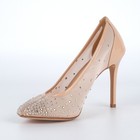 Women Mesh Rhinestone Pointed Toe Pumps Stiletto High Heel Wedding Shoes US12 — photo 5