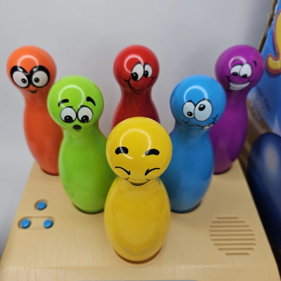 Silly 6 Pins Electronic Talking Bowling Game Complete Box & Ball  TESTED WORKING - Image 3 of 4