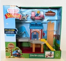 Thomas Wooden Rail Firehouse Mattel Fisher-Price with Box