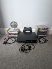 Sony PlayStation 3 Slim CECH-2503A 160GB Console X1 Controller, X21 Games Bundle