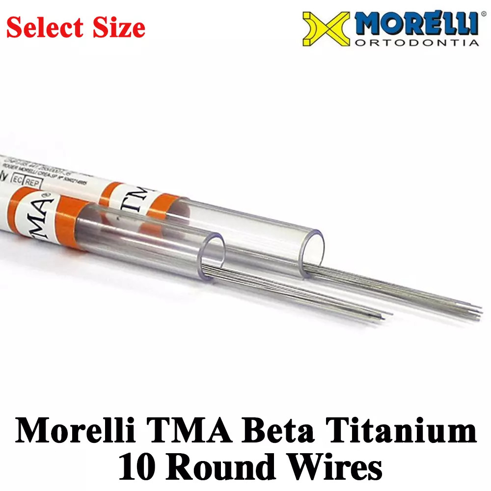 Alambres redondos dentales Morelli TMA Beta titanio barra de ortodoncia 0,40/0,80 mm