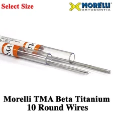 Dental Morelli TMA Beta Titanium Round Wires Orthodontic Stick 0.40/0.80mm