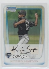 2011 Bowman Chrome Prospects Refractor 112/500 Keyvius Sampson #BCP182 0l2