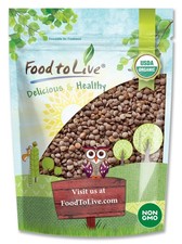 Organic Red Lentils Whole - Non-GMO, Kosher, Raw, Sproutable - by Food to Live