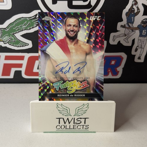 REINIER DE RIDDER GOLD GEOMETRIC AUTO 42/50 2026 TOPPS CHROME UFC #FSA-RR