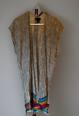 Steve Madden Women s Gray One Size Open Front Sleeveless Cardigan