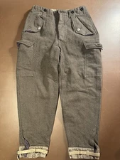 Vintage Three Crowns Swedish Wool Military Pants Measures Approx 29” X 27”