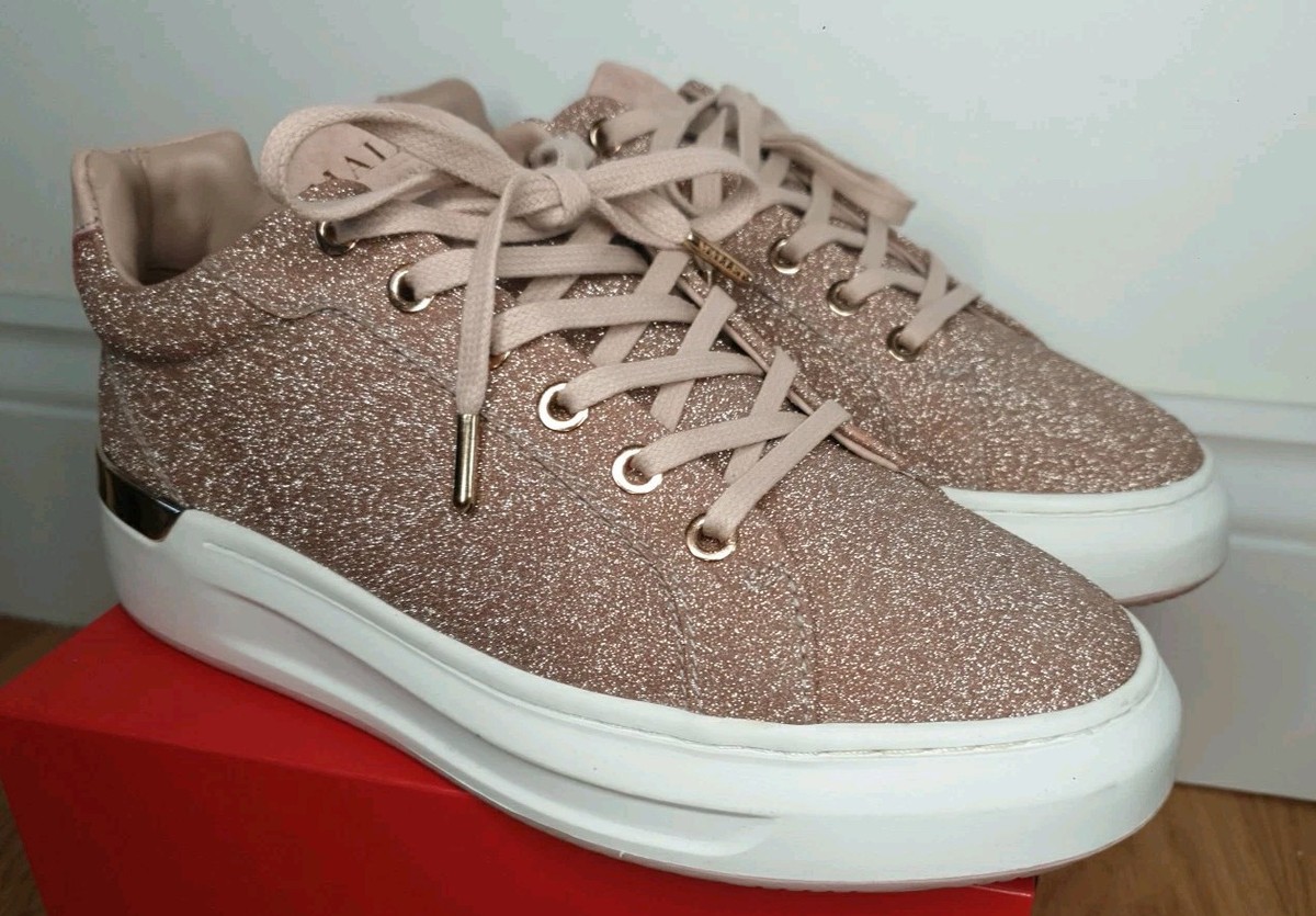 Pink Glitter Mallets Womens Mallet Sparkly Trainers Luxury Mallet