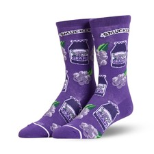 Cool Socks Smucker's Grape Jelly Funny Novelty Socks Adult Medium