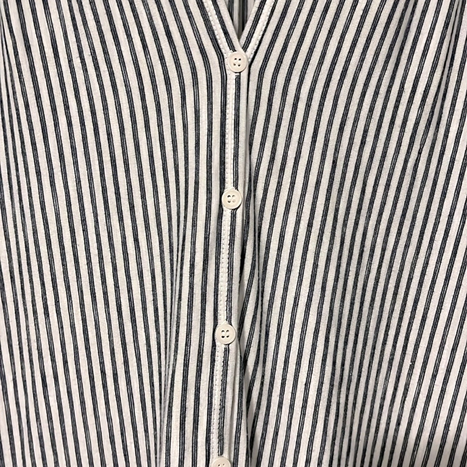 Max Studio Striped Button Down Top - image 4