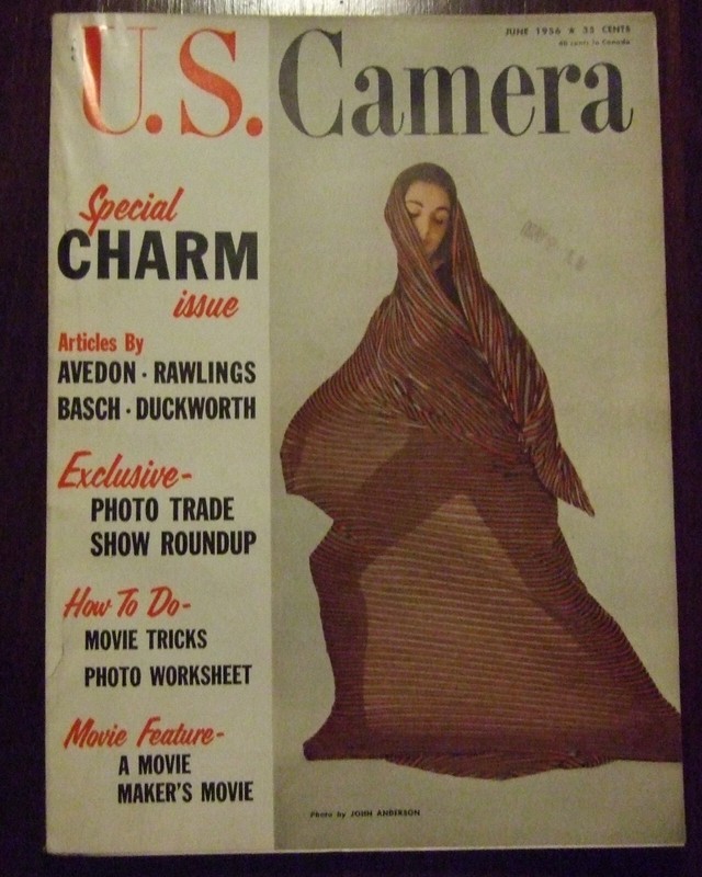 1956 June U.S. Camera Magazine Barbara Elkins Kim Novak Rita Gam Kalloflex Kodak