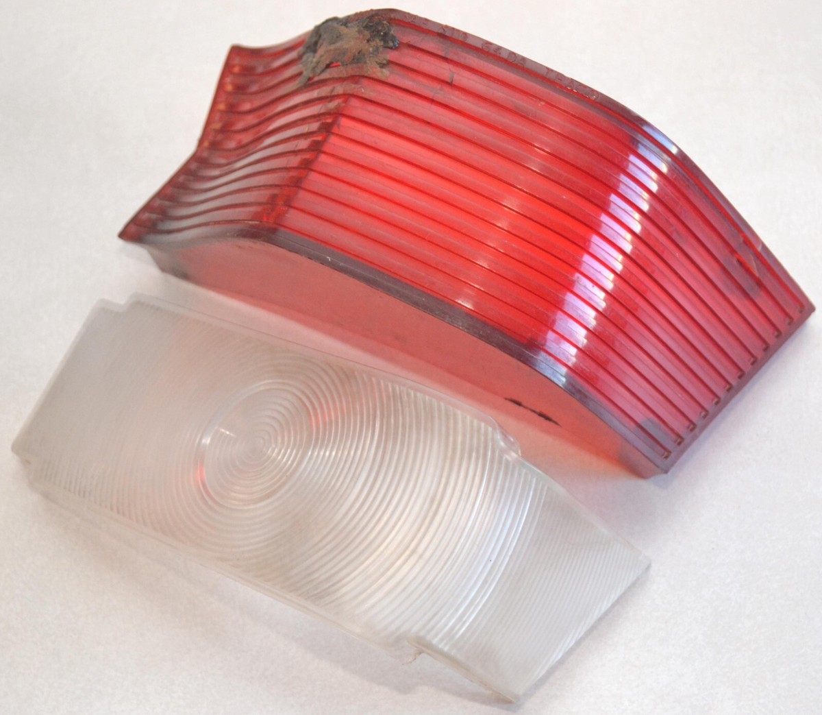 1964 Dodge 880 Right Rear Taillight Turn Signal Lens, Red Outer