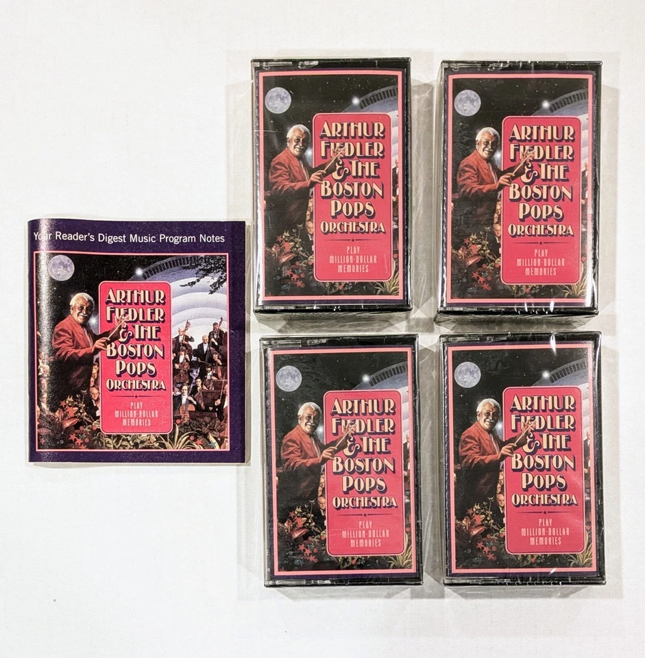 Arthur Fiedler & The Boston Pops Play Million Dollar Memories Cassette SEALED - Image 2 of 4